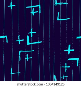 Tie Dye Japanese Geometric Artistic Seamless Pattern. Scribble Cartoon Doodle Craft Texture. Boho Tie Dye Wash Batik. Geo Wabi Sabi Patchwork Kimono Print. Scribble Craft Doodle Seamless Collage