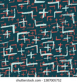 Tie Dye Japanese Geometric Simple Seamless Pattern. Scribble Cartoon Doodle Craft Texture. Boho Tie Dye Native Batik. Geo Wabi Sabi Decorative Kimono Print. Scribble Craft Doodle Seamless Collage