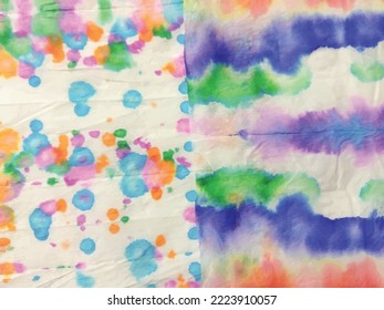 Tie Dye Line Gradient Watercolour. Blue Vector Vector Print. Patchwork Floral Water Design. Floral Dip Pattern. Tie Dye Patch Texture Grey Stripe Line Watercolor Pattern. Red Ethnic Ikat Texture.