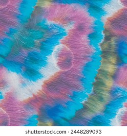 Impresión con marca de tinta. Pinte el patrón de pincel antiguo. Estampado teñido de azul. Mancha verde. Abstractas pastel oscuro. Vector azul Tye Die. Acuarela Black Mark. Marca Tie Dye Print. Salpicadura de tinta plana.