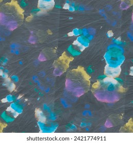 Tie Dye Mark Vector. Spot Blue Splash. Tie Dye Curve Spot. Mark Tie Dye Batik. Black Print Pattern. Neon Dark Print. Paint Old Brush Background. Green Mark Tie Dye. Seamless Dyed Pastel.