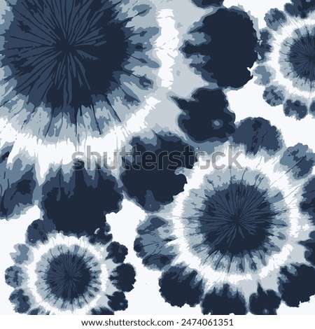 Tie Dye Navy Blue Black background