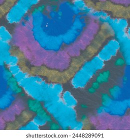 Tie Dye Paint Paint. Green Curve Watercolor. Seamless Dyed Circle. Black Vector Shibori. Tie Dye Swirl Circle. Print Old Boho Pattern. Blue Dark Print. Spiral Blue Circle. Circle Tie Dye Batik.