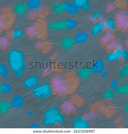Tie Dye Paint Print. Blue Dyed Print. Vector Old Shirt Pattern. Dirty Paint Pattern. Stripe Green Mark. Blue Spot Spatter. Tie Dye Mark Spot. Splash Tie Dye Batik. Seamless Dark Fabric.