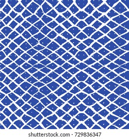 Tie dye pattern. Japanese print. Batik texture vector seamless motif. Indonesian design. Organic clothing. Shibori swimwear background. Old bed linen. China cotton rapport. Silk geometric painting.