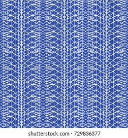 Tie dye pattern. Japanese print. Batik texture vector seamless motif. Indonesian design. Organic clothing. Shibori swimwear background. Old bed linen. China cotton rapport. Silk geometric painting.