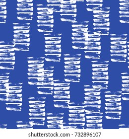 Tie dye pattern. Japanese print. Batik texture vector seamless motif. Indonesian design. Organic clothing. Shibori swimwear background. Old bed linen. China cotton rapport. Silk geometric painting.