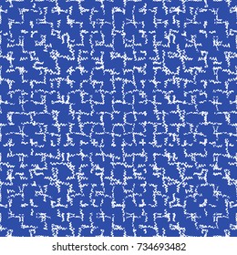 Tie dye pattern. Japanese print. Batik texture vector seamless motif. Indonesian design. Organic clothing. Shibori swimwear background. Old bed linen. China cotton rapport. Silk geometric painting.