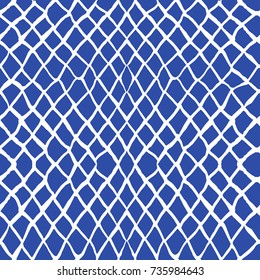 Tie dye pattern. Japanese print. Batik texture vector seamless motif. Indonesian design. Organic clothing. Shibori swimwear background. Old bed linen. China cotton rapport. Silk geometric painting.