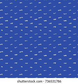 Tie dye pattern. Japanese print. Batik texture vector seamless motif. Indonesian design. Organic clothing. Shibori swimwear background. Old bed linen. China cotton rapport. Silk geometric painting.