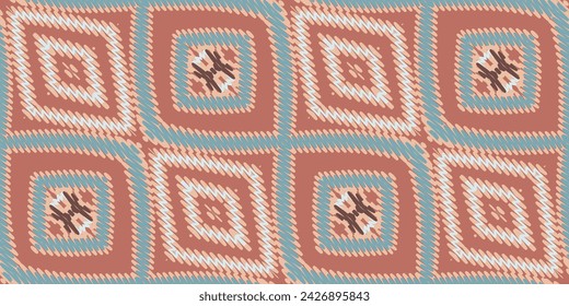 Patrón de tintes de corbata Patrón aborigen australiano sin fisuras Bordado de motivos, Ikat bordado vector Diseño para imprimir tiñendo funda de almohada sambal puri kurti mughal arquitectura