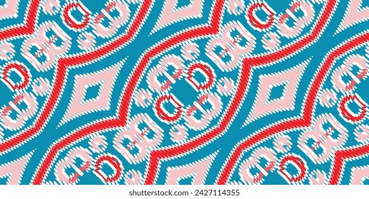 Tie dye Pattern Seamless Bandana print silk Motif embroidery, Ikat embroidery vector Design for Print scandinavian pattern saree ethnic nativity gypsy pattern