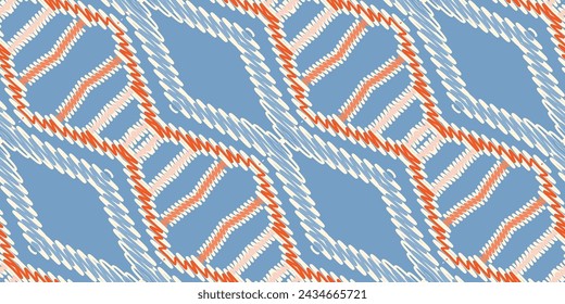 Tie dye Pattern Seamless Mughal architecture Motif embroidery, Ikat embroidery vector Design for Print scandinavian pattern saree ethnic nativity gypsy pattern