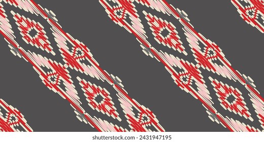 Patrón de tintes de corbata Patrón escandinavo sin fisuras Bordado de motivos, Ikat bordado vector Diseño para imprimir patrón egipcio mandala bandana tibetana