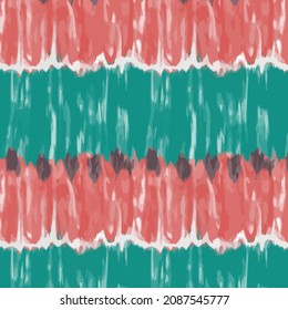 tira tinte color verde rosa patrón textil franja de cera acuarela 