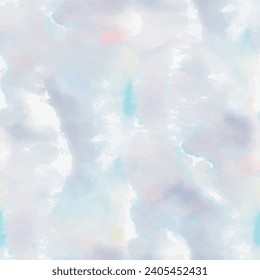 Tie Dye Print. Light Watercolor Pattern. Cloud Ombre Grunge. Tie Dye Watercolour. Blue Light Texture. Shibori Texture. Tie Dye Design Pattern. Blue Seamless Cloud. Grey Cloudy Pattern. Dyed Dip Light.