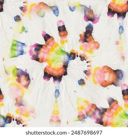 Tie Dye Rainbow Heart. Multi Color Swirl Pattern. 1960 Bright Tye Dye. Seamless Tie Die. Spiral Rainbow Print. Swirl Tie Dye. Pink Tie Dye. Seamless Vector Background. Tiedye Tiedye Pattern.