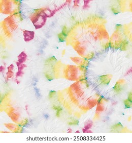 Tie Dye Rainbow Paint. Swirl Tie Dye. Seamless Tie Dye. Red Tie Dye. Seamless Spiral Watercolor. 1970s Tiedye Pattern. Green Color Swirl Background. Vector Rainbow Peace. 1960 Bright Tye Die.