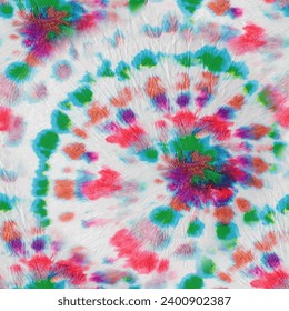 Tie Dye Rainbow Round. 1960 Stripe Texture. Swirl Repeat. Spiral Rainbow Music. Blue Tie Dye. Seamless Vector Background. Blue Color Swirl Background. Tiedye Tiedye Pattern. Rainbow Tie Dye.