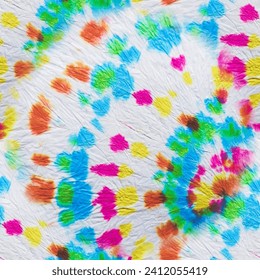 Tie Dye Rainbow Round. Blue Color Swirl Background. Rainbow Tie Dye. Spiral Rainbow Music. 1960 Bright Repeat. Psychedelic Vector Pattern. Swirl Repeat. Blue Tie Dye. Tshirt Tiedye Pattern.