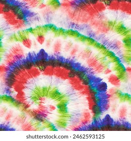 Tie Dye Rainbow Shirt. 1960 Stripe Tye Die. Seamless Tie Dye. Pink Tie Dye. Circle Tiedye Pattern. Multi Color Swirl Pattern. Gradient Spiral Watercolor. Vector Rainbow Music. Swirl Repeat.