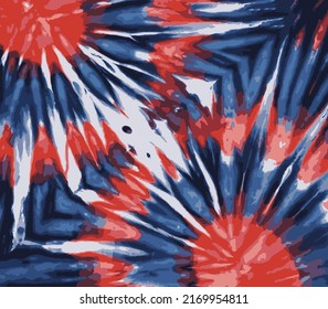 Tie Dye Red blue Background