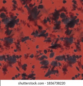 Tie Dye Red Blue Indigo Design Pattern