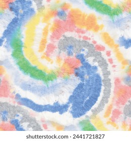 Tie Dye Round. Circle Tiedye Pattern. Seamless Spiral Music. Rainbow Tie Dye. Vector Rainbow Tiedye. Soft Swirl Pattern. Pink 1960 Tie Die. Pink Color Swirl Background. Psychedelic Spiral Watercolor