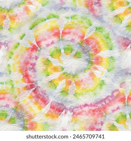 Tie Dye Round. Pink Tie Dye. Vector Rainbow Print. Pink Color Pattern. Seamless Tye Dye. Abstract Spiral Background. Seamless Tie Die. 1960 Swirl Tye Dye. Fabric Tiedye Pattern. Bright Swirl Pattern