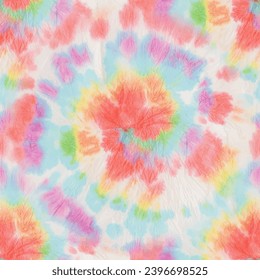 Tie Dye Seamless Heart. Swirl Tie Dye. Vector Tiedye Print. 1960 Bright Repeat. Multi Color Swirl Background. Grunge Rainbow Pattern. Psychedelic Spiral Background. Blue Tie Dye. Seamless Tie Dye.