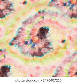 Tie Dye Seamless Paint. Psychedelic Spiral Watercolor. Red Tie Dye. Green Color Swirl Background. Swirl Pattern. Vector Tiedye Batik. Tiedye Rainbow Pattern. Rainbow Tie Dye. 1960 Stripe Tye Dye.
