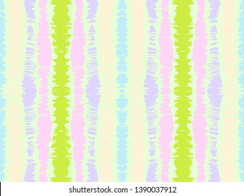 Tie dye seamless pattern. Striped towel. Hand drawn shibori print. Ink textured japanese background. Modern batik wallpaper tile. Watercolor endless backdrop