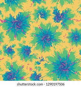 Tie dye seamless. Seamless Repeating Tie Dye Background - Vector illustration