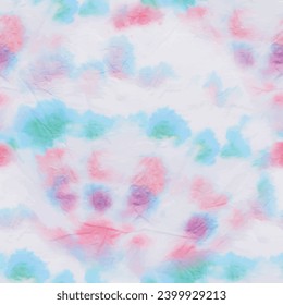 Tie Dye Seamless Round. Psychedelic Vector Background. Multi Color Swirl Pattern. Spiral Rainbow Print. Seamless Tie Dye. Blue Tie Dye. 1960 Bright Texture. Swirl Repeat. Circle Tiedye Pattern.