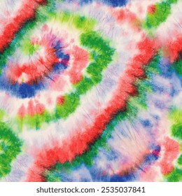 Tie Dye Seamless Shirt. 1960 Stripe Repeat. Swirl Pattern. Unicorn Swirl Background. Fabric Tiedye Pattern. Seamless Tie Dye. Red Tie Dye. Spiral Rainbow Batik. Gradient Vector Pattern.