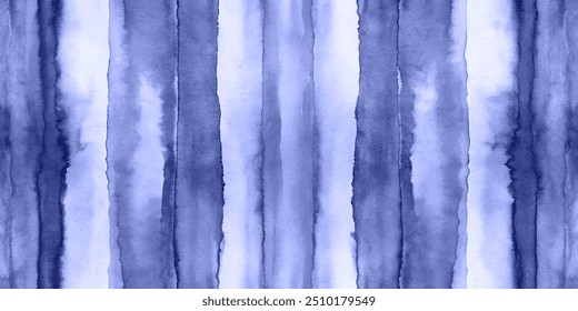 Tie Dye Shibori - horizontal Vector Background in Indigo color. Watercolour vector Texture. Organic Texture Element Wabi Sabi, Ikat.