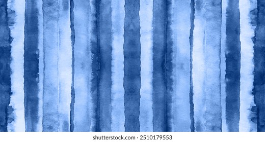 Tie Dye Shibori - horizontal Vector Background in Indigo color. Watercolour vector Texture. Organic Texture Element Wabi Sabi, Ikat.