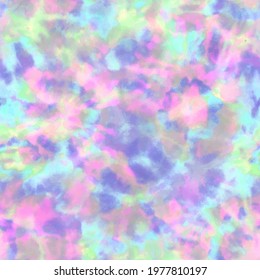 Tie dye shibori pattern. Hand drawn pastel rainbow color ornamental elements background. Colorful abstract texture. Print for textile, fabric. Vector