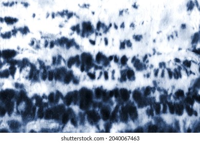 Tie dye shibori pattern. Hand painted ornamental indigo blue navy colored elements on white background. Abstract texture. Print for textile, fabric, wallpaper, wrapping paper.