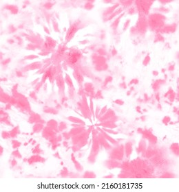 Tie dye shibori pattern. Hand drawn pastel color ornamental elements background. Pink abstract texture. Print for textile, fabric, wallpaper, wrapping paper. Vector