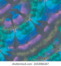 Tie Dye Shirt Paint. Spiral Black Circle. Circle Tie Dye Print. Tie Dye Swirl Circle. Print Old Swirl Pattern. Neon Dyed Print. Blue Curve Watercolour. Abstract Dark Circle. Green Vector Pattern.