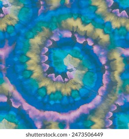 Tie Dye Shirt Vector. Abstract Dark Pastel. Green Paint Tye Die. Spiral Black Circle. Tie Dye Swirl Circle. Circle Tie Dye Print. Blue Curve Watercolour. Print Old Boho Background. Neon Dyed Print.