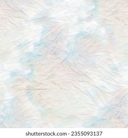 Espacio de tinción de empate. Patrón de acuarela en la nube. Diseño blanco claro. Acuarela de tinte. Textura gris claro. Patrón Shibori. Textura del efecto tintado. Nube sin foco azul. Patrón de vectores azules. Luz gris de niebla.