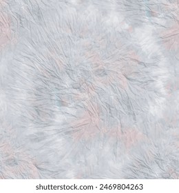 Tie Dye Spiral Art. Abstract Repeat Pattern. Blue Circle Swirl. Vector Dyed Print. Dirty Endless Tie Dye. Blue Swirl Watercolor. Pink Circle Brush Grunge. Spiral Dye Background Grey Seamless Print.