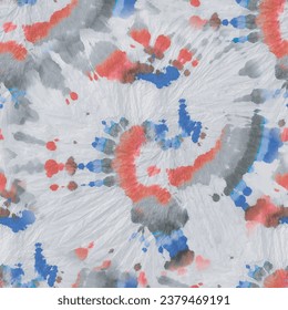 Tie Dye Spiral Boho. Pink Seamless Batik. Blue Swirl Watercolor. Circle Dyed Print. Colorful Grunge Tie Dye. Blue Vector Swirl. White Violet Texture. Grey Spiral Brush Tie Dye. Circle Dye Background