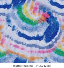 Tie Dye Spiral. Fabric Peace Swirl. Rainbow Tiedye Pattern. Vector Seamless Tiedye. Pink 1960 Tie Die. Seamless Blue Tie Dye. Multi Color Swirl Background. Tie Dye Swirl. Spiral Rainbow Watercolor