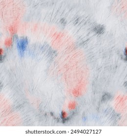 Tie Dye Spiral Round. Colorful Tiedye Texture. Pink Pastel Brush Grunge. Pink Swirl Background. White Endless Pattern. Blue Circle Swirl. Pastel Dye Background Grey Seamless Batik. Vector Dyed Print.