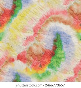 Tie Dye Spiral. Seamless Red Tie Dye. Soft 1960 Tie Die. Vector Rainbow Tiedye. Tie Dye Swirl. Pink Color Swirl Background. Rainbow Tiedye Pattern. Fabric Print Heart. Vector Unicorn Pattern