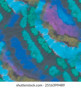 Tie Dye Spot Paint. Spot Tie Dye Print. Print Old Paint Pattern. Spot Dirty Splash. Tie Dye Curve Mark. Neon Dyed Print. Green Vector Texture. Blue Mark Splatter. Seamless Dark Tiedye.