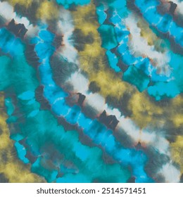 Tie Dye Spot Print. Tie Dye Mark Mark. Spot Tie Dye Stripe. Neon Dark Print. Abstract Dyed Fabric. Black Paint Pattern. Stripe Green Spatter. Vector Old Shirt Background. Blue Spot Tie Dye.